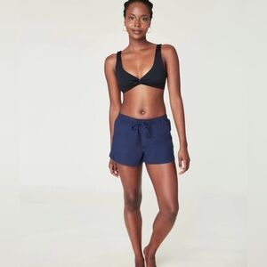NWT Andie | The Graciosa Linen Navy Shorts Tassle Drawstrings Resortwear XL